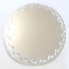 Miroir 3D rond 2 cadres d&eacute;cal&eacute;s