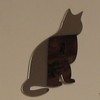 Miroir Chat assis
